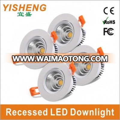 3 Years warranty AC220V 240V Round Recessed Embedded Home Lighting 1W 3W 5W 7W 9W 12W 15W Dimmable LED Ceiling Light