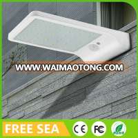 Ultra Thin Wall Mount Outdoor Lighting Motion Sensor Solar Light For Garden