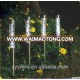 Solar Light Set of 5 Colour Changing Solar Garden Lamp with Ground Spike Exclusive & Acrylic bubble lamps