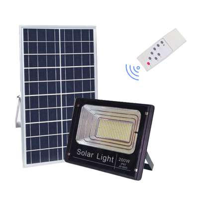 IP65 Waterproof Heavy Duty Solar Powered Battery Back Up Billboard Reflector Dusk to Dawn Remote Control 200W Solar Flood Light