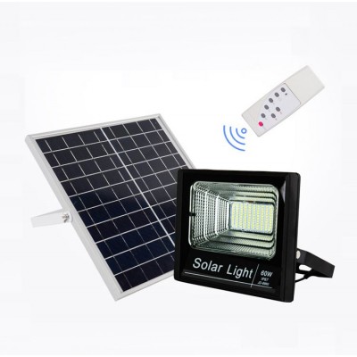 100W Remote Control Battery Backup Commerical Grade Solar Flood Light