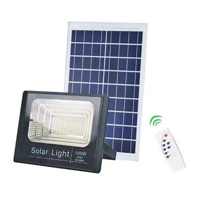 IP67 Solar Powered Dusk to Dawn Remote Control 10W 25W 30W 40W 60W 100W 120W 150W 200W Solar LED Flood Light