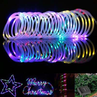 2018 New waterproof solar powered christmas lights outdoor