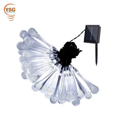 Led Solar Light Outdoor Garden Decoration String Lights Raindrop Waterproof Christmas Holiday Lighting Fairy Lamps