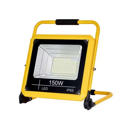 Battery Backup  Aluminum Alloy Portable Foldable Rechargeable Emergency Working LED Flood Light