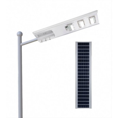 Stand Alone 20w 30w 40w 50w 60w 80w 90w 100w All in One Integrated Solar LED Street Light Lamp for Outdoor Lighting